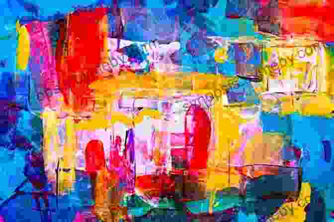 Abstract Painting With Vibrant Colors And A Central Figure 6 Figures And Beyond Rob Sperry