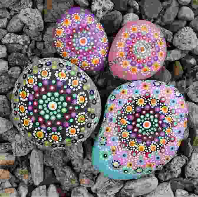 An Intricate Rock Painting Depicting A Vibrant Flower, Showcasing The Beauty And Creativity Achievable With This Art Form. ROCK PAINTING FOR BEGINNERS: A Detailed Beginner S Guide With Pictures To Learn The Skills And Techniques For Creative Rock Painting Projects With Ease