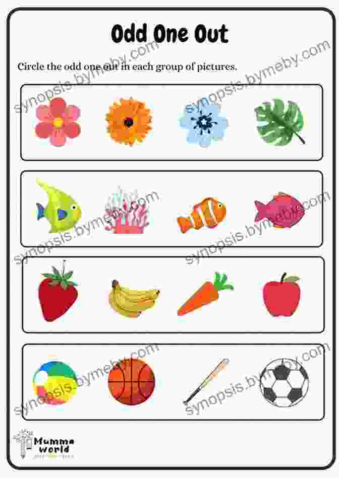 Children First Odd One Out Activity Puzzle With Solutions Book Lets Search And Find The Odd One Out: Children First Odd One Out Activity Puzzle With Solutions Great For Kids From 2 6 Years Old Different Levels Of Difficulty