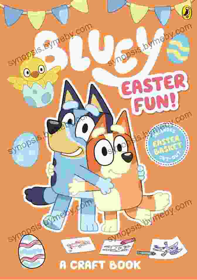 Easter Bluey Book Cover Featuring Bluey And Bingo In Easter Outfits Easter (Bluey) Katie Wolf